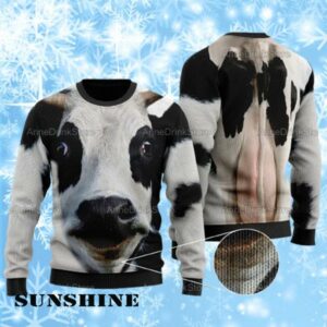 Cute Ugly Christmas Cow Sweater 1 1