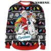 Cute Ugly Christmas Sweater Santa Unicorn 2 2