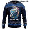 Dadacorn Protector Of My Unicorn 3D Ugly Christmas Sweater 2 2