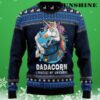 Dadacorn Protector Of My Unicorn 3D Ugly Christmas Sweater 3 3