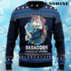 Dadacorn Protector Of My Unicorn 3D Ugly Christmas Sweater 4 4