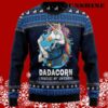 Dadacorn Protector Of My Unicorn 3D Ugly Christmas Sweater 5 5