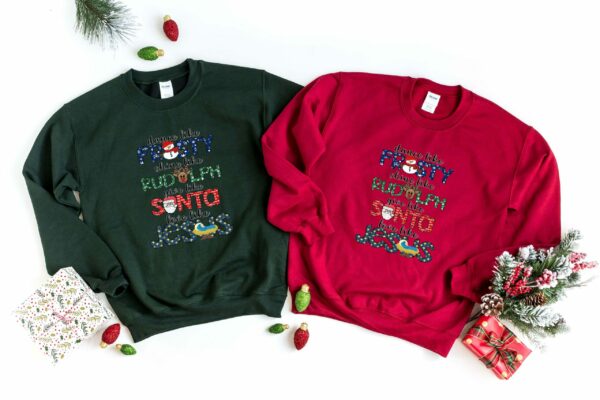 Dance Like Frosty Shine like Rudolph Give like Santa Love Like Jesus Shirt Cute Christmas Sweatshirt Christmas Shirt Holiday Xmas Tee 2