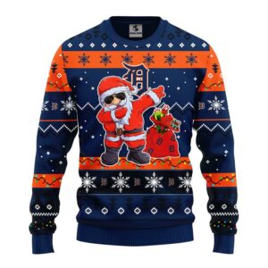 Detroit Tigers Dabbing Santa Claus Ugly Sweater Partyugly sweater ideas Ugly Christmas Sweater Jumper