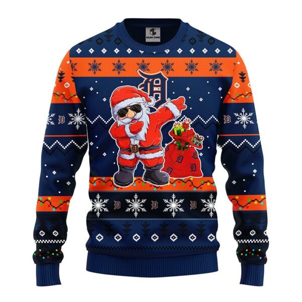 Detroit Tigers Dabbing Santa Claus Ugly Sweater Partyugly sweater ideas Ugly Christmas Sweater Jumper