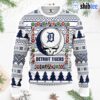 Detroit Tigers Grateful Dead Ugly Christmas Fleece Sweater1