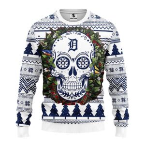 Detroit Tigers Skull Flower Ugly Ugly Sweater Party Ugly Sweater Ideas