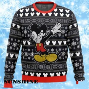 Disney Mickey Dabbing Ugly Christmas Sweaters 1 1