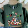 Disney World Mickey And Friends Christmas Sweatshirt Christmas Mickey Mouse TShirt Christmas Family Disney Vacation Sweater Xmas Gift 3