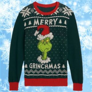 Dr Seuss The Grinch Merry Grinchmas Funny Ugly Christmas Sweater 1 1