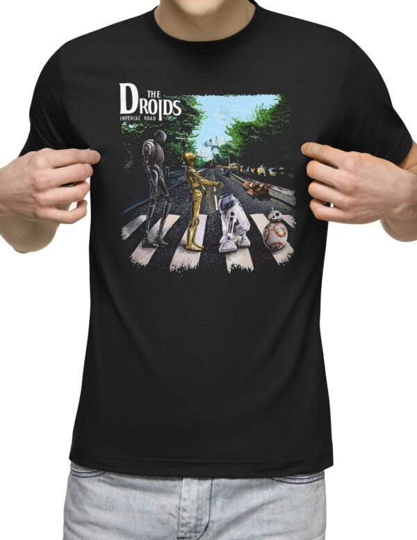 Droids Abbey Road T Shirt Movie Music Mashup Adults Gift For Men T Shirt 1