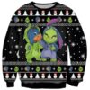 Eeyore And Grinch Funny 3D Print Ugly Christmas Sweater 2 2