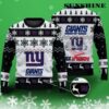 Ever Upwards New York Giants Christmas Ugly Sweater Black 3 3