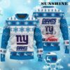 Ever Upwards New York Giants Christmas Ugly Sweater Blue 4 4