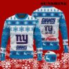 Ever Upwards New York Giants Christmas Ugly Sweater Blue 5 5