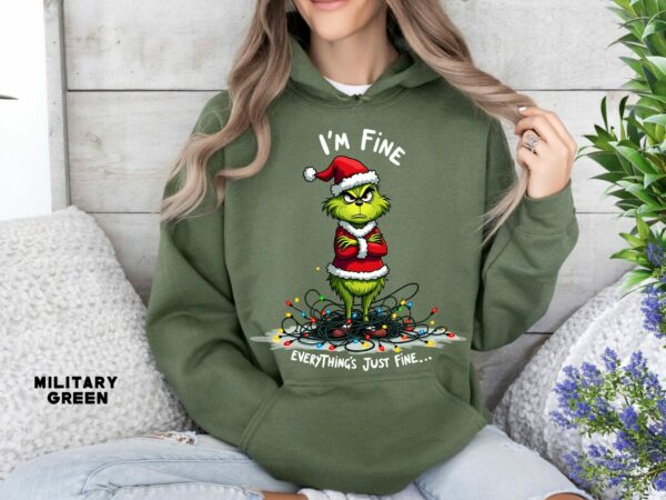 Funny Christmas Lights Sweatshirt Quirky Christmas Humor Funny Xmas Party Sweater Holiday Light Hoodie Ugly Christmas Lights Pullover 7