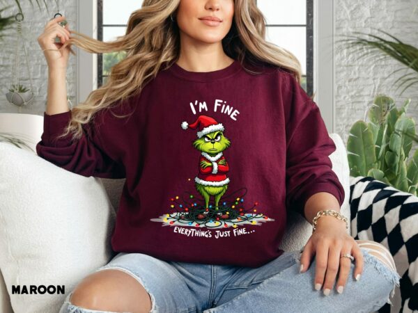 Funny Christmas Lights Sweatshirt Quirky Christmas Humor Funny Xmas Party Sweater Holiday Light Hoodie Ugly Christmas Lights Pullover 9