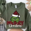 Funny Grinch Christmas Sweatshirt Grinchmas Sweatshirt Xmas Holiday Sweatshirt Christmas Tree Sweatshirt Grinch Lovers Christmas Gift 1 1