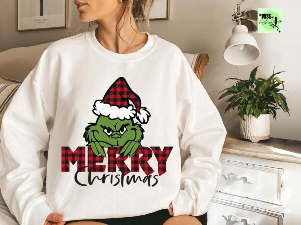 Funny Grinch Christmas Sweatshirt Grinchmas Sweatshirt Xmas Holiday Sweatshirt Christmas Tree Sweatshirt Grinch Lovers Christmas Gift 6 1