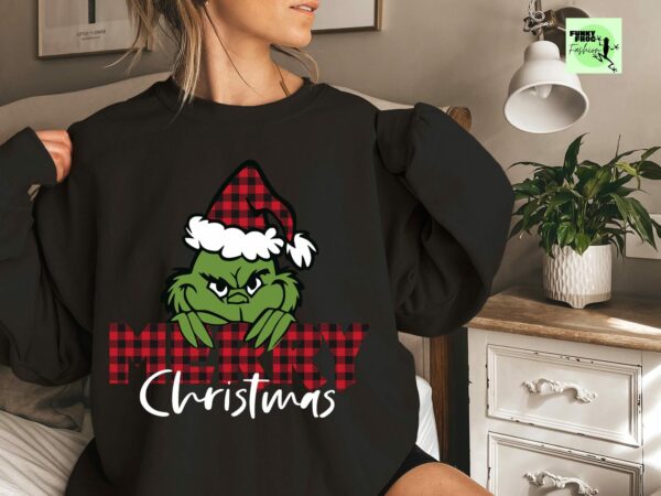 Funny Grinch Christmas Sweatshirt Grinchmas Sweatshirt Xmas Holiday Sweatshirt Christmas Tree Sweatshirt Grinch Lovers Christmas Gift 7 1