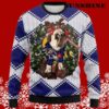 Funny Reindeer Pug Dog Ugly Christmas Sweater Ravens 5 5