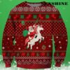 Funny Santa Riding A Unicorn Christmas Sweater 3 3