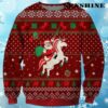 Funny Santa Riding A Unicorn Christmas Sweater 4 4