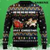 Funny Ugly Christmas Sweater Santa Riding A Unicorn 3 3