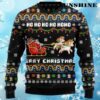 Funny Ugly Christmas Sweater Santa Riding A Unicorn 4 4