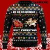 Funny Ugly Christmas Sweater Santa Riding A Unicorn 5 5