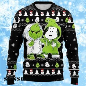 Grinch And Snoopy Christmas Ugly Sweater 1 1