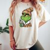 Grinch Boujee Christmas Sweatshirt Grinch Leopard Unisex Shirt Grinchmas Coffee Shirt Merry Grinchmas Tees Grinch Leopard Hoodie 2