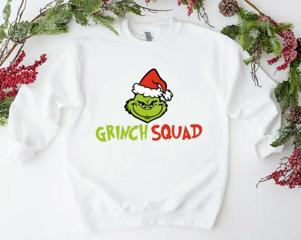 Grinch Christmas Squad SweatshirtGrinchmas SweatshirtsFamily Matching Holiday SweatshirtsXmas SweatshirtXmas Party ShirtChristmas Gift 1