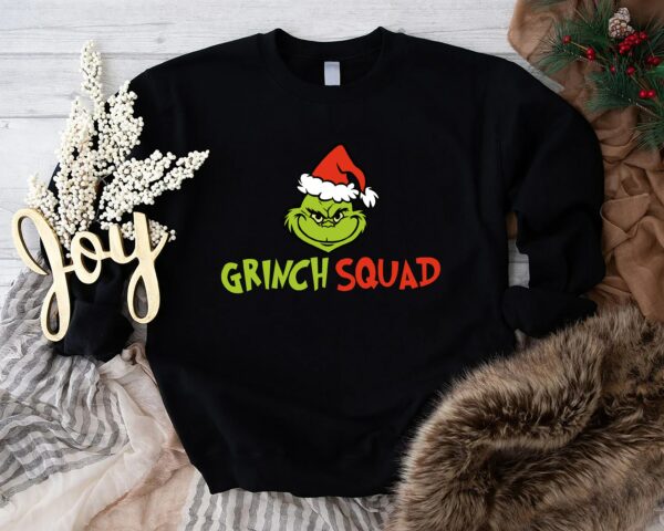 Grinch Christmas Squad SweatshirtGrinchmas SweatshirtsFamily Matching Holiday SweatshirtsXmas SweatshirtXmas Party ShirtChristmas Gift 4