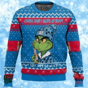 Grinch Coors Light Makes Me Happy Ugly Christmas Sweater 1 1