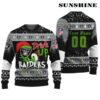 Grinch Drink Up Raiders Ugly Christmas Sweater Custom 2 2