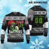 Grinch Drink Up Raiders Ugly Christmas Sweater Custom 4 4