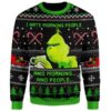 Grinch I Hate Morning And People Funny Ugly Christmas Sweaters For Men 2 2