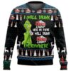 Grinch I Will Drink Coors Light Everywhere Ugly Christmas Sweater 2 2