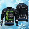 Grinch I Will Drink Michelob Ultra Everywhere Ugly Christmas Sweater 4 4