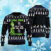 Grinch I Will Drink Pabst Blue Ribbon Everywhere Ugly Christmas Sweater 4 4