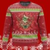 Grinch Wake me up when December Ends Ugly Christmas Sweaters Grinch 5 5