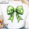 Grinchmas Bow Sweatshirt Coquette Grinchmas Sweatshirt 2