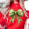 Grinchmas Bow Sweatshirt Coquette Grinchmas Sweatshirt 5