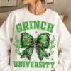 Grinchmas Coquette Bow PNG Green Fur png Christmas Season Png Green guy PNG Christmas png Retro Christmas Shirt PNG png files 1