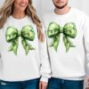 Grinchmas Coquette Bow Sweatshirt Womens Christmas Sweatshirt Grinchmas Sweatshirt Funny Holiday Hoodie Winter Sweatshirt Xmas Sweater 4