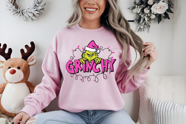 Grinchy Sweatshirt Funny Christmas Tshirts Funny Christmas Hoodie Xmas Gift The Grinch Movie Shirt Grinchmas Sweatshirt Christmas Gift 1