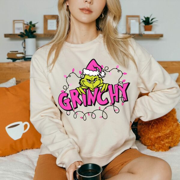 Grinchy Sweatshirt Funny Christmas Tshirts Funny Christmas Hoodie Xmas Gift The Grinch Movie Shirt Grinchmas Sweatshirt Christmas Gift 5