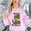 Grinchy but Boujee Christmas Sweatshirt Trendy Bougie Holiday Sweater Funny Christmas Gifts for Her Leopard Print Grinchmas Women Xmas 3