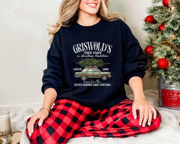 Griswolds Christmas Sweatshirt Christmas Family Christmas Gift Tree Sweater Griswolds Tree Farm Since 1989 Shirt Cute Christmas Shirt 3 1